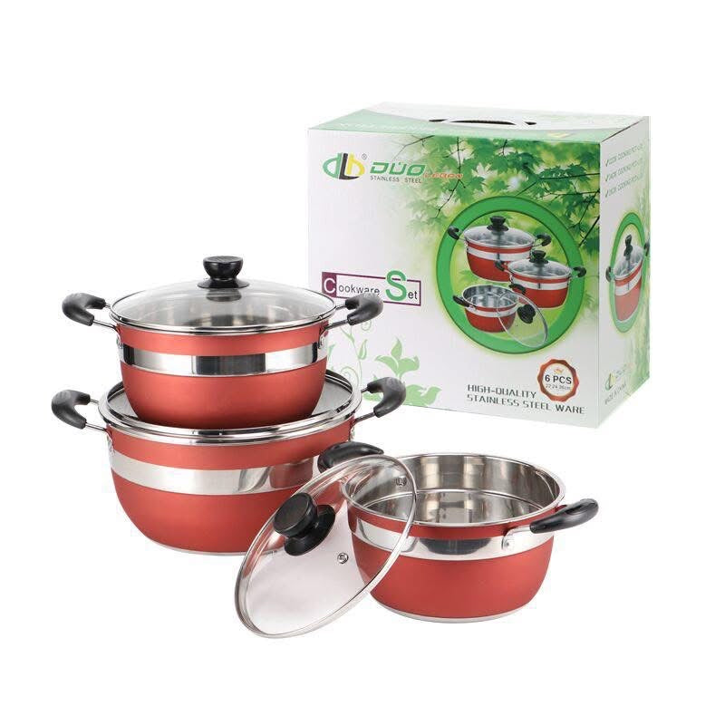 Lot de 3 faitouts Inox 28-30-32cm