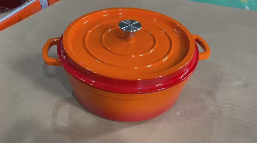 Marmitte en acier émaillé - Diamètre 32cm